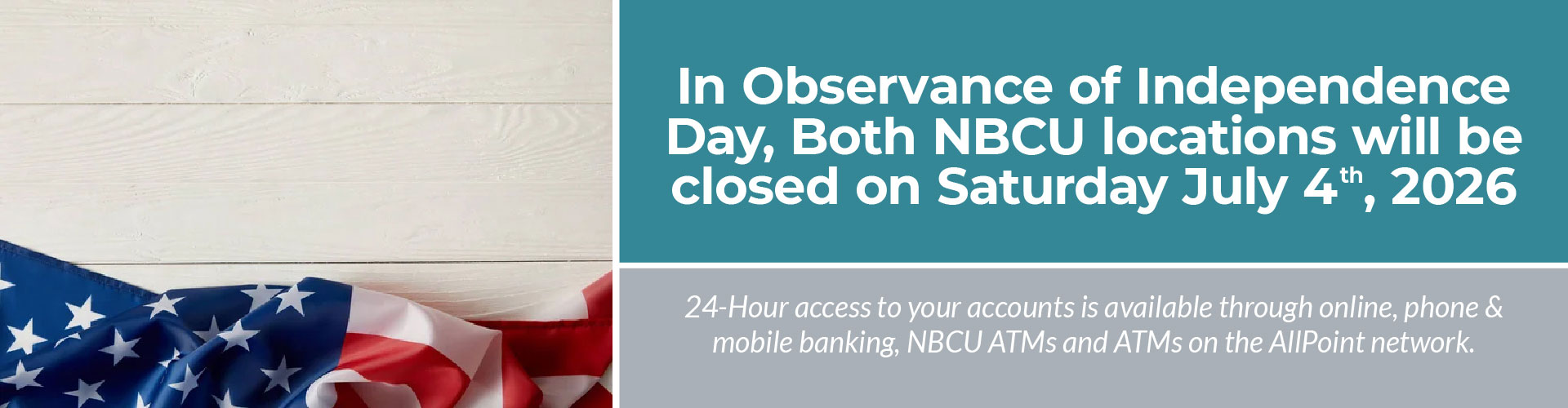 Holiday Closure